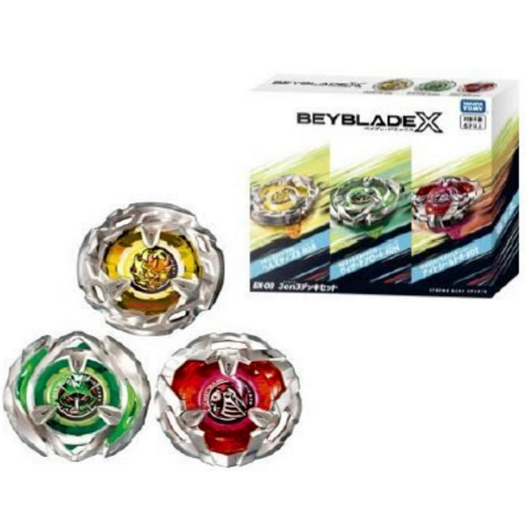 Takara Tomy Beyblade X BX-08 3 on 3 Deck Set - Knight Blade Toys