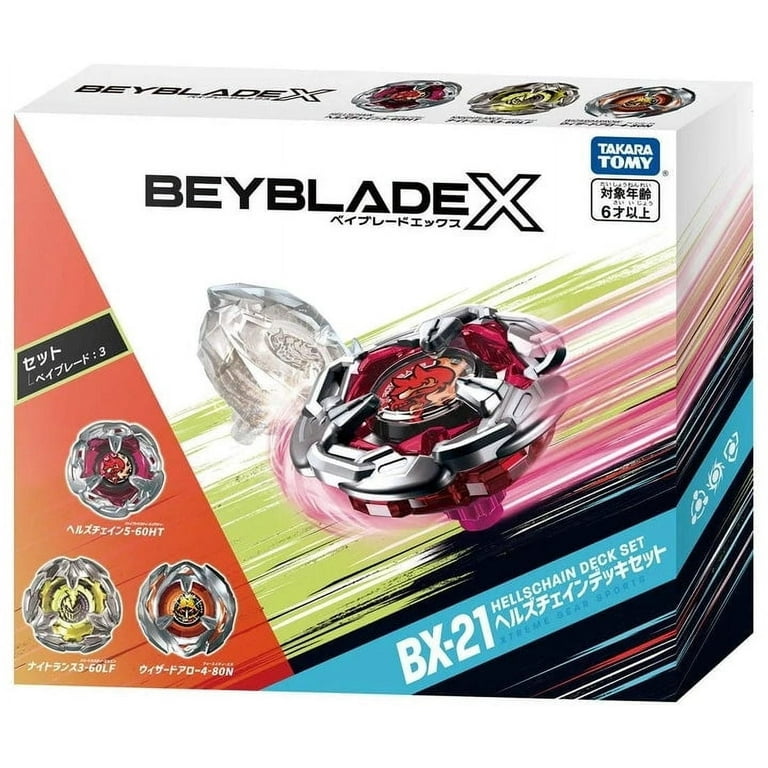Takara Tomy Beyblade X BX-21 Hells Chain Deck Set - Walmart.com