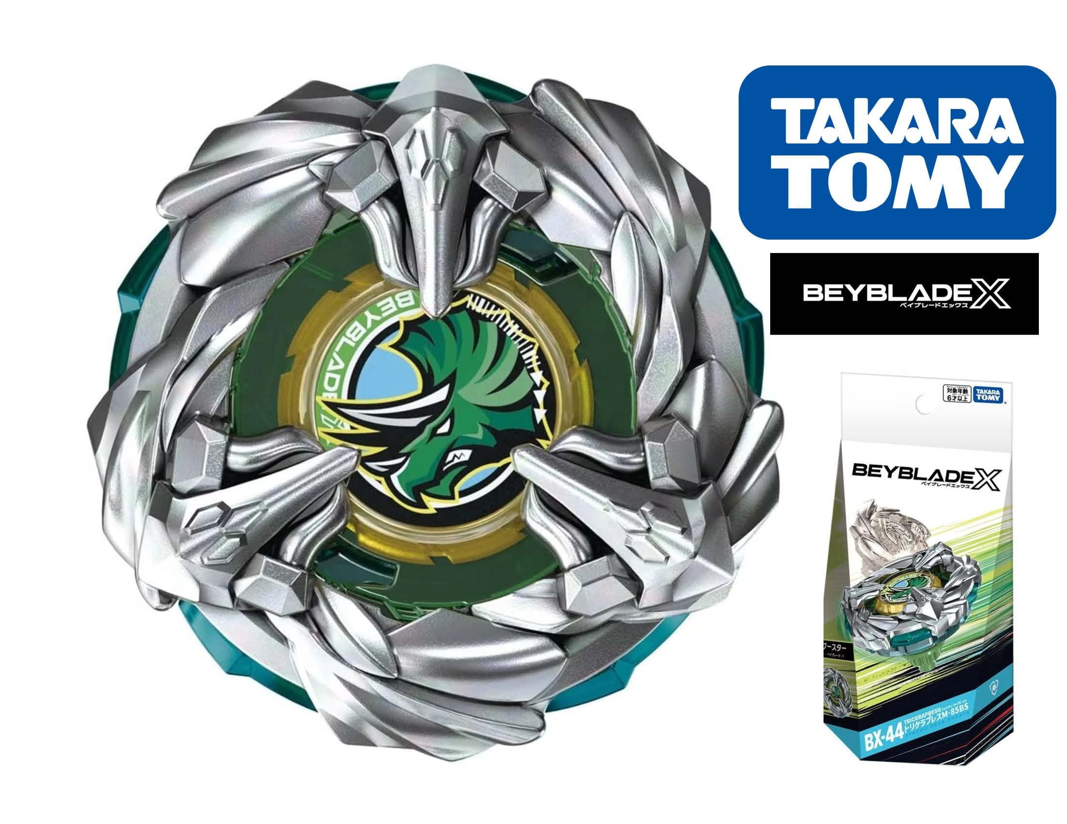 Takara Tomy Beyblade X BX-44 TriceraPress M-85BS (Japan Import