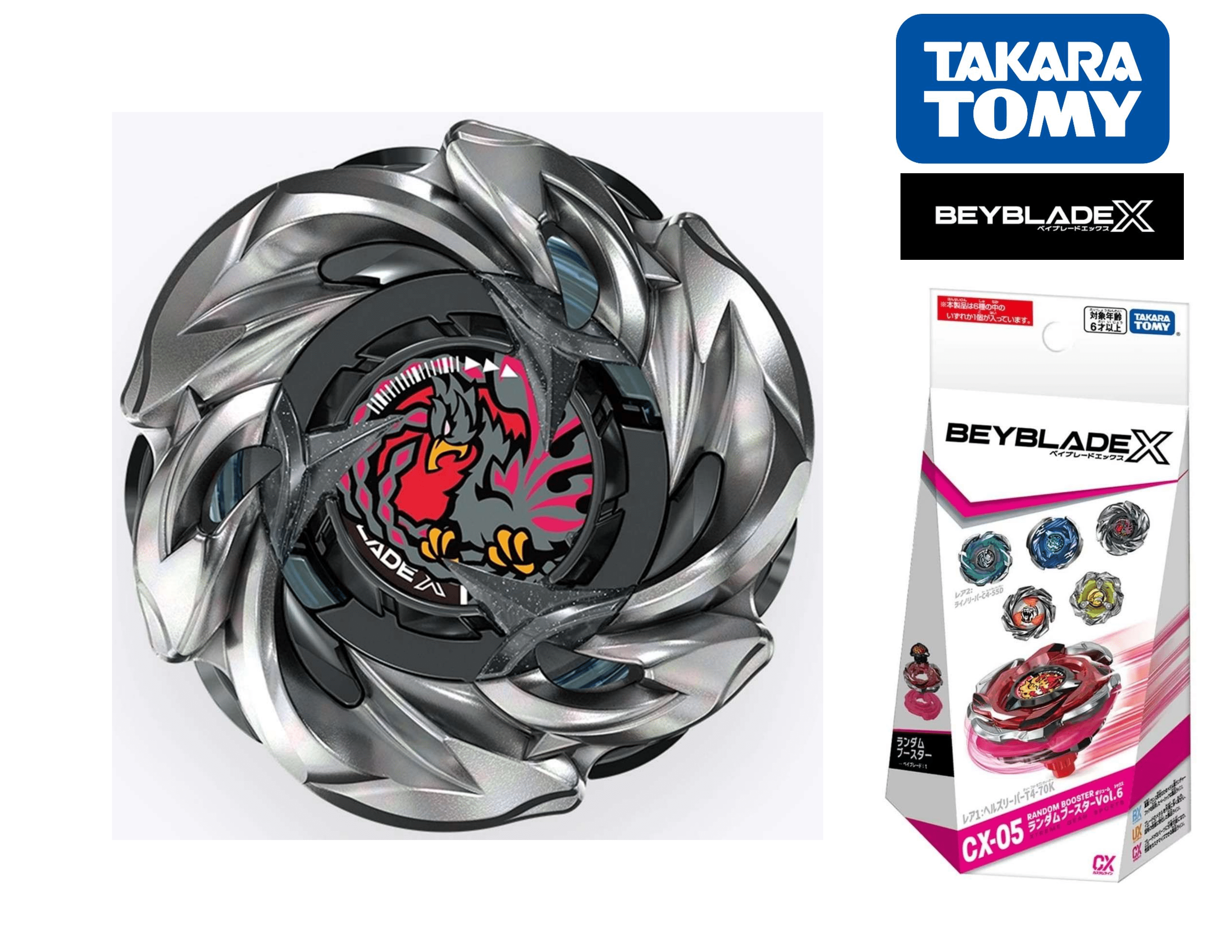 Takara Tomy Beyblade X CX-05 05 PhoenixRudder 4-70LF