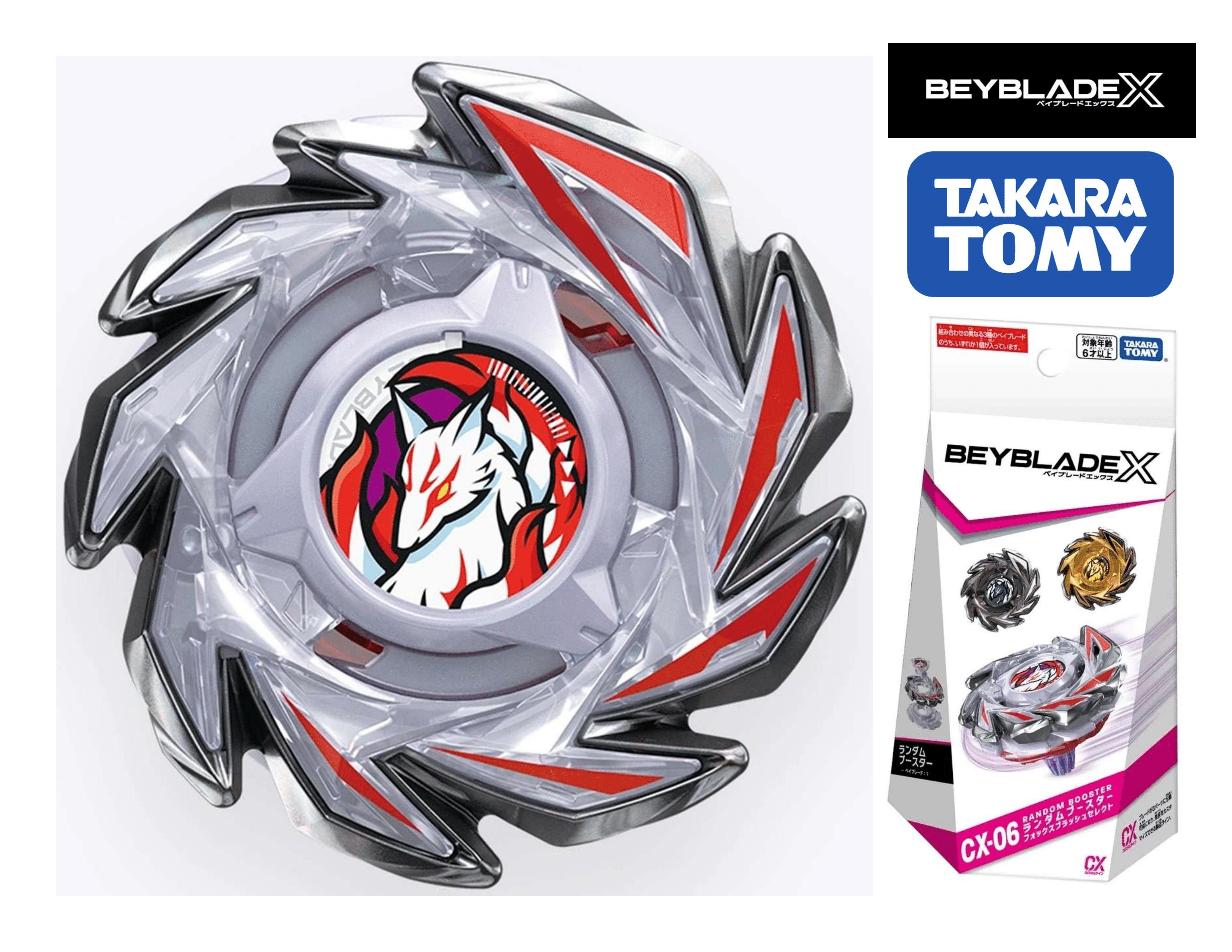 Takara Tomy Beyblade X CX-06 01 FoxBrush J9-70GR 