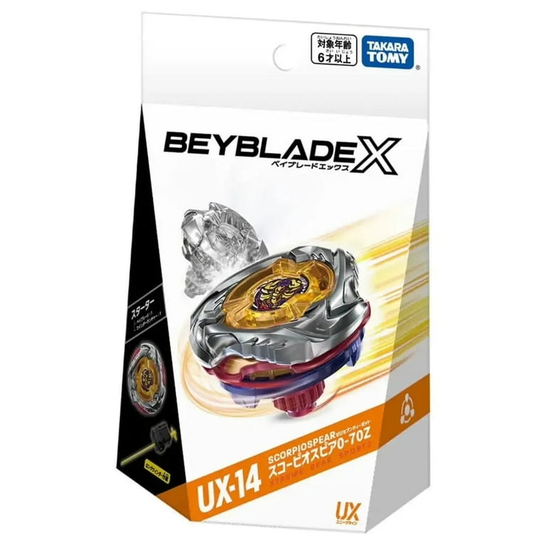 Takara Tomy Beyblade X UX-14 ScorpioSpear 0-70Z Starter - Walmart.com