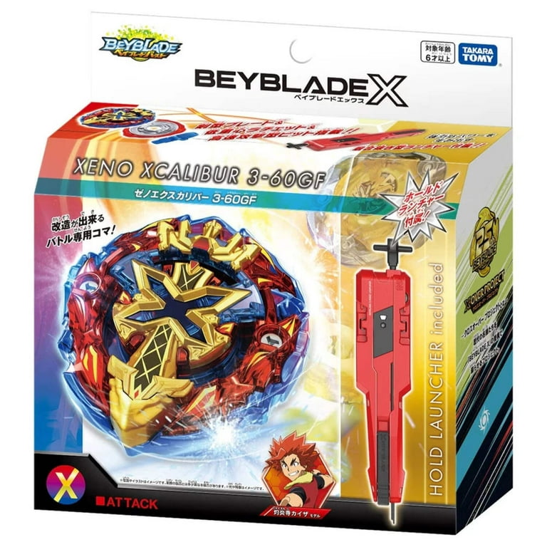 Takara Tomy Beyblade X BXG-13 Xeno Xcalibur 3-60GF - Walmart.com