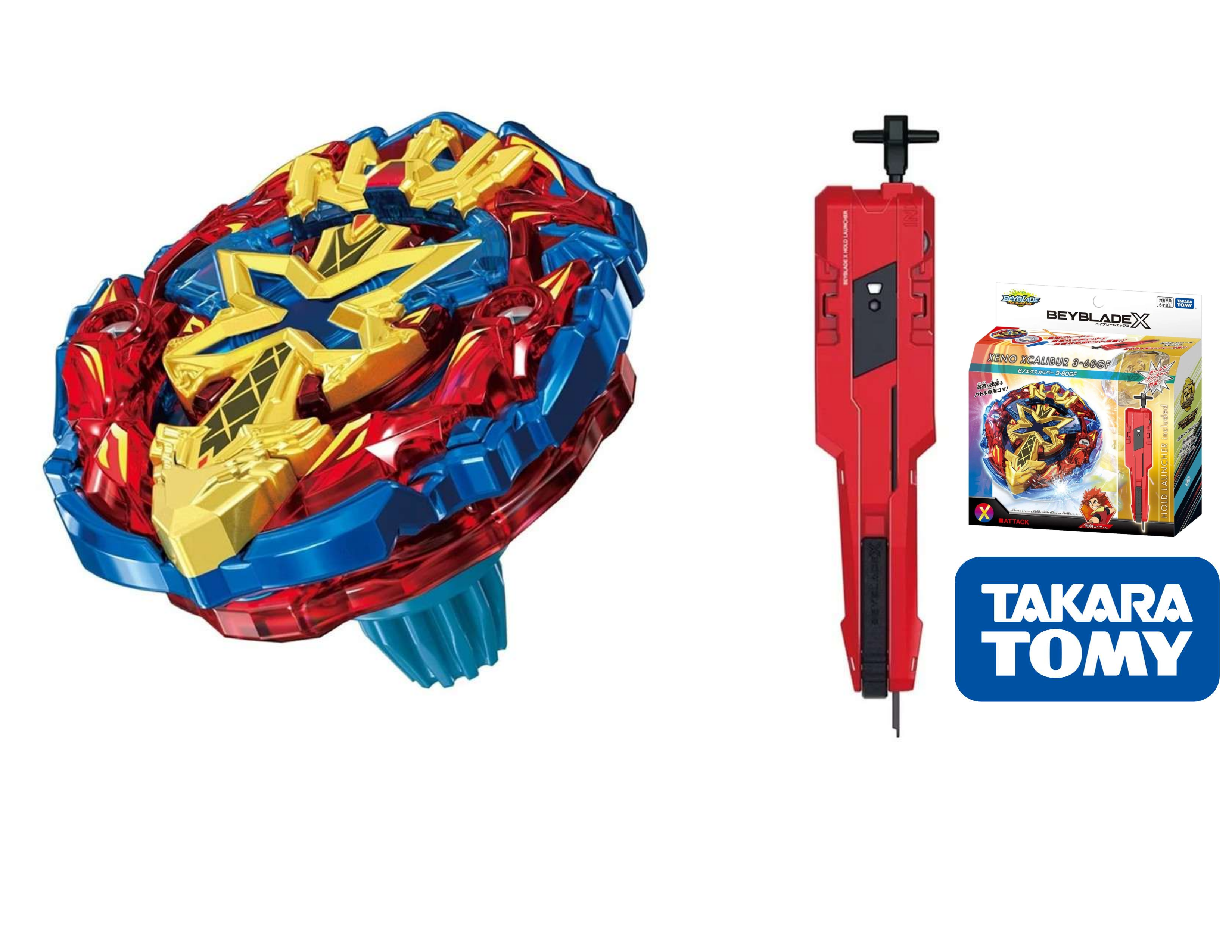 Beyblade Xeno Xcalibur M.I. 剣型ランチャー付き Takara Tomy Beyblade X WBBA BXG-13 (BX-00) Starter Xeno