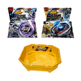 thumbnail image 1 of Takara Tomy Big Bang Pegasis & Scythe Kronos Metal 2 Pack with Beystadium Battle Arena Bundle, 1 of 1