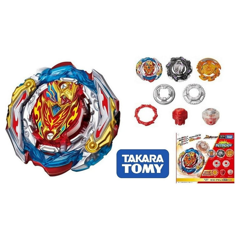 Takara Tomy Japan Beyblade Burst B-201 Zest Achilles Customize Set