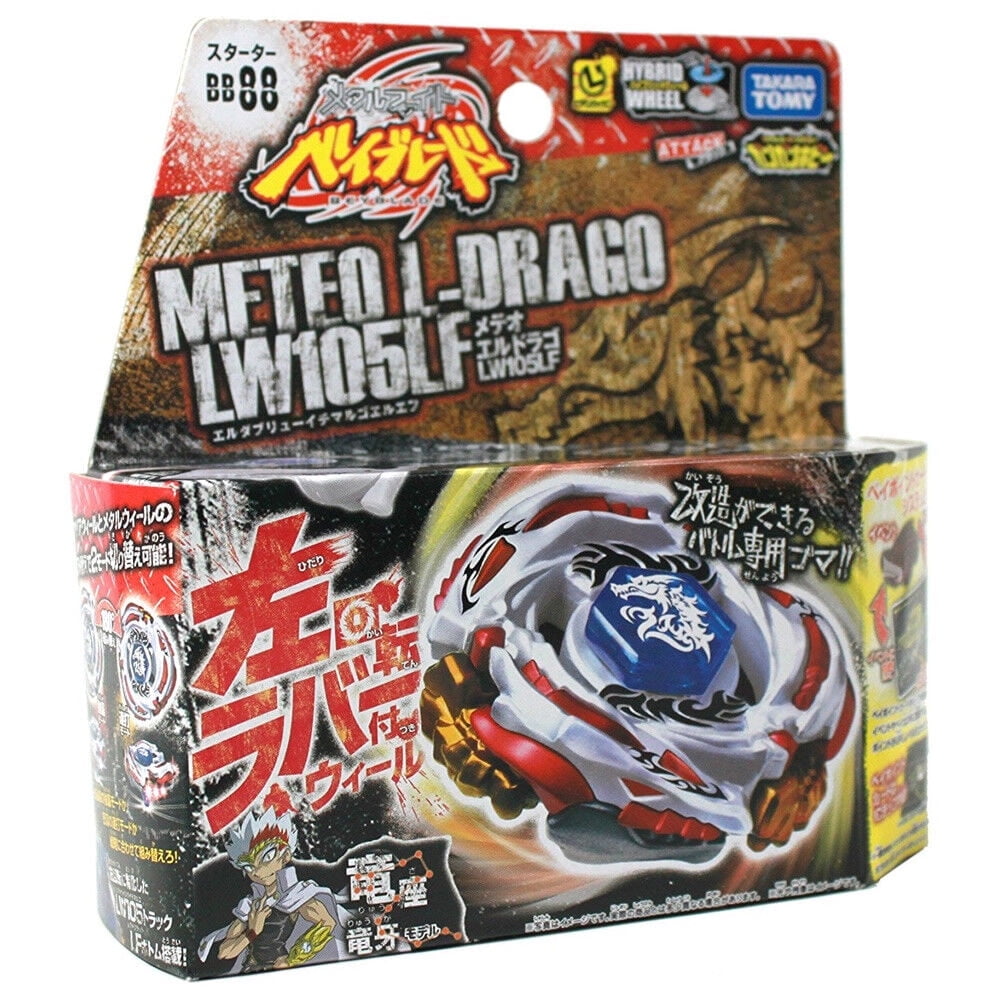 Takara Tomy Beyblade Meteo L-Drago LW105LF BB-88 Attack Type with Launcher