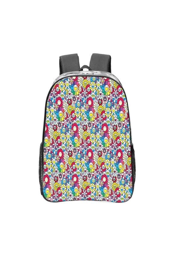 Takashi Murakami Transparent Backpack Fashion Travel Backpack Laptop Backpack 16 Inch