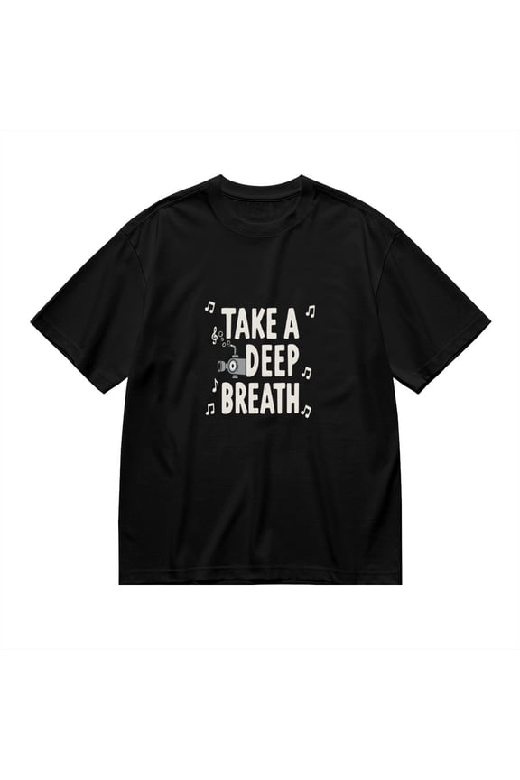 Take A Deep Breath, Camera Print 1, Vintage T Shirt, Cotton T-Shirt for Men, 23483474,L