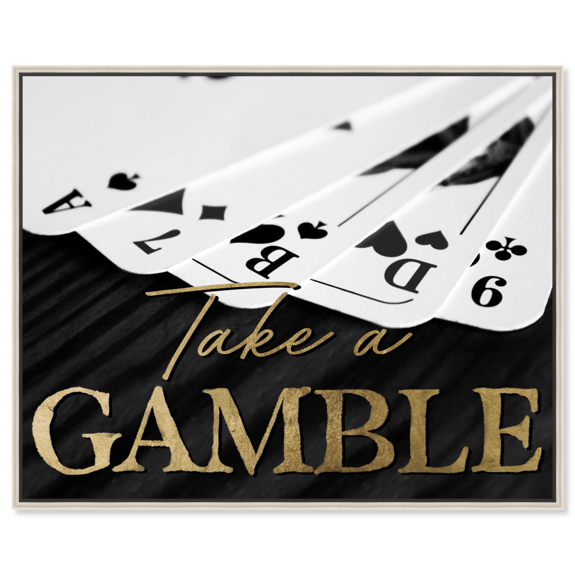 Take A Gamble Canvas Motivational Quotes For Men Print By Notoriart