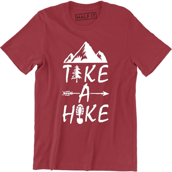 Take A Hike Funny Hiking Hiker Mountain Walk Walker Camp Men's T-Shirt