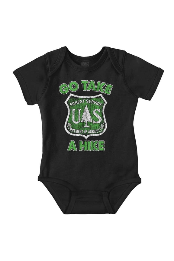 Take A Hike National Forest Service Romper Boys or Girls Infant Baby Brisco Brands 12M