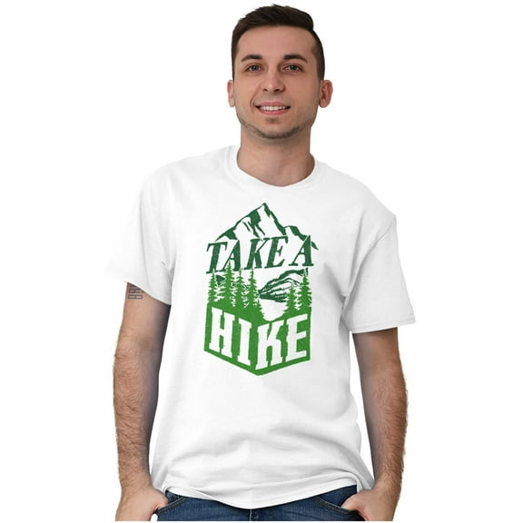 Take A Hike Nature Outdoors Camping Men's Graphic T Shirt Tees Brisco Brands S