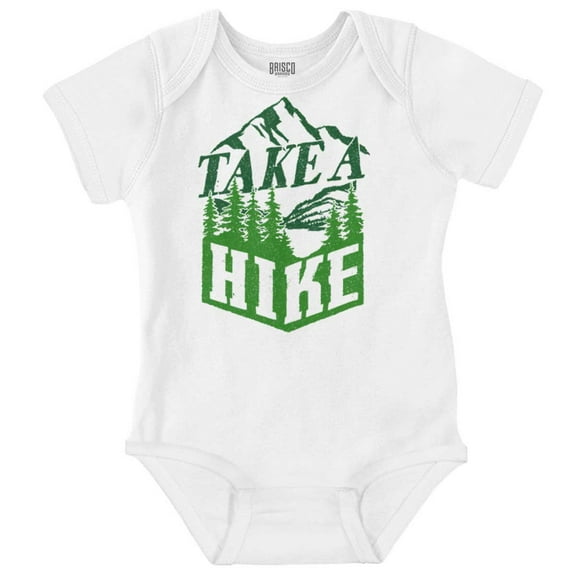 Take A Hike Nature Outdoors Camping Romper Boys or Girls Infant Baby Brisco Brands 12M
