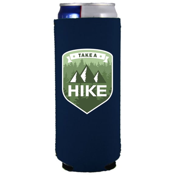 Take A Hike Slim Can Coolie (Navy)