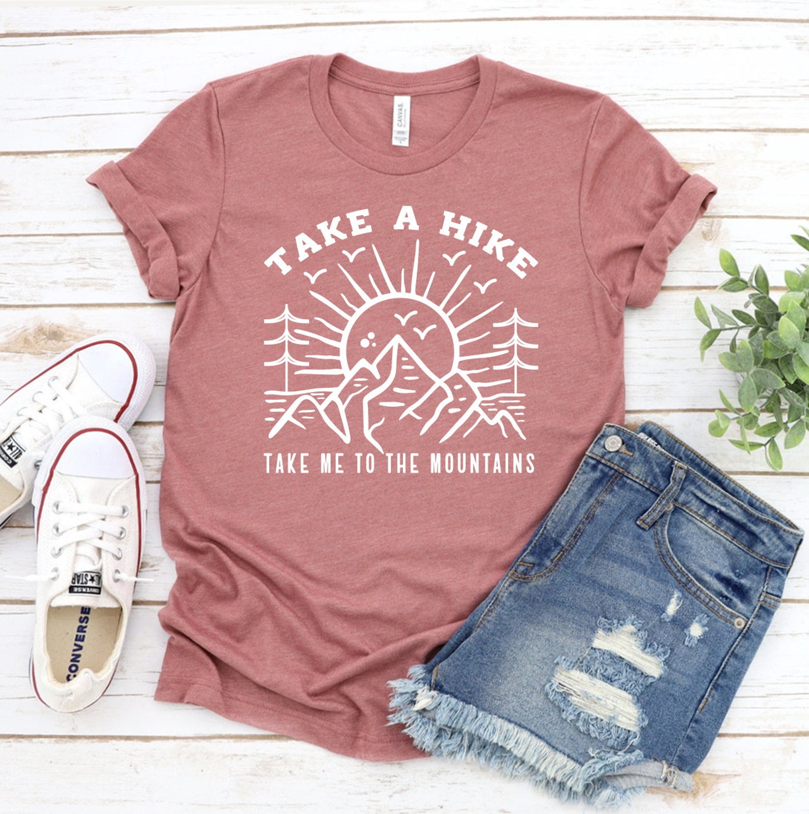 Take A Hike T-shirt Hiking Shirt Women's Tee Camping Top Camp Gift Mountain  Lover Campers Shirts Crew Tank Buddies Family Vacation 