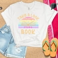 thumbnail image 1 of Take A Look its in a Book T-Shirt, Reading Rainbow Vintage Shirt, Book Lover Shirt, Reading Rainbow Tee, Vintage Retro Rainbow (Colors:Black; Sizes:L;), 1 of 1