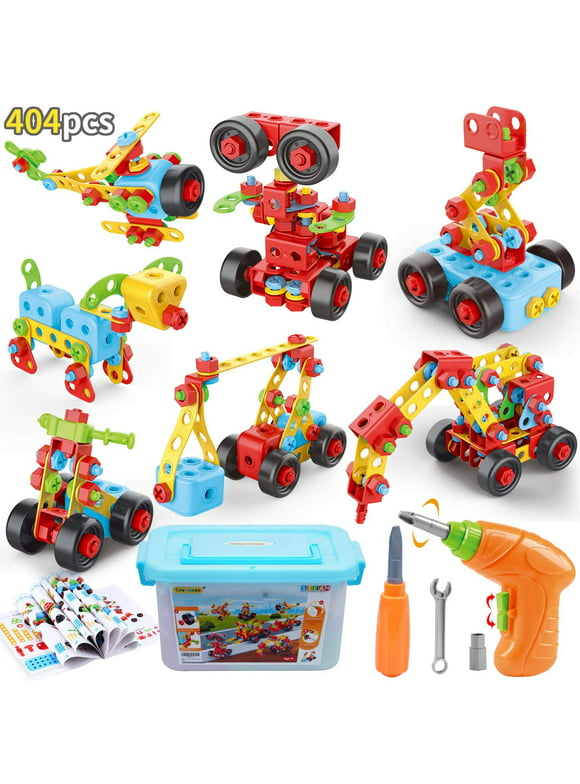 Take A Part Building Blocks 3D Creative Puzzle Building Toys 404 Pieces STEM Toys Kit Construction Engineering Learning Set