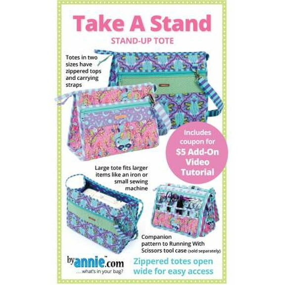 Take A Stand Stand-Up Tote Sewing Pattern by Annie Unrein for ByAnnie