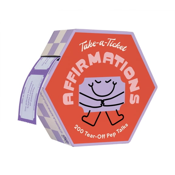 Take-A-Ticket: Affirmations: 200 Tear-Off Pep Talks, (Hardcover)