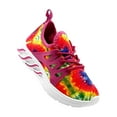 thumbnail image 1 of Take A Walk Girls’ Athletic Tie-Dye Rainbow Fashion Sneaker, Sizes 11-3, 1 of 4