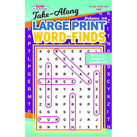 Pre-Owned Take-Along Large Print Word Find Puzzle Book-Word Search Volume 119 (Unknown) 1559939230 9781559939232