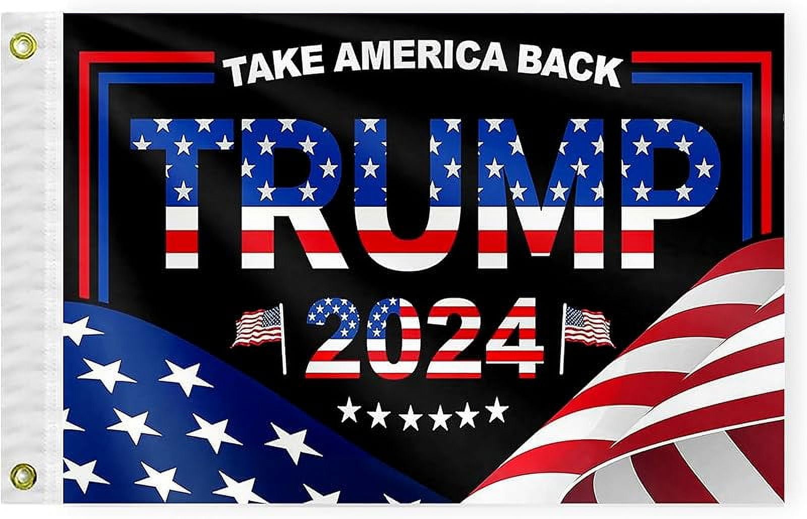 Take America Back Boat Marine Flag 12x18 Inches Small Trump 2024 Boat 