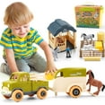 thumbnail image 1 of Take Apart Toys for 2 3 4 5 6 Year Old Boys, Farm Animals Toys with Tractor , Trailer, Farm Animals, Horse, Lamb Figurines, Kids Learning Educational Toys, 1 of 7