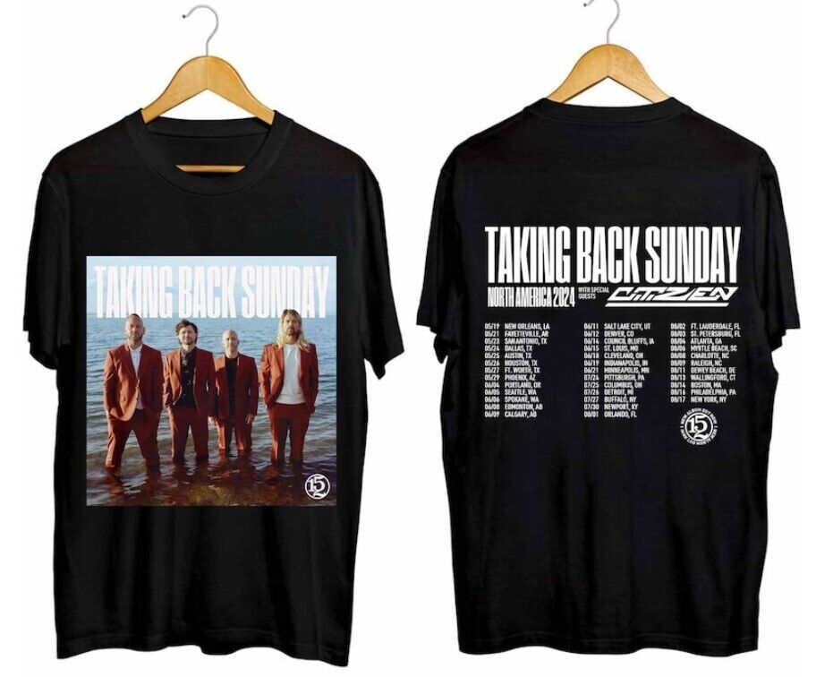 Take Back Sunday 2024 Tour Shirt, Take Back Sunday Band Fan Shirt