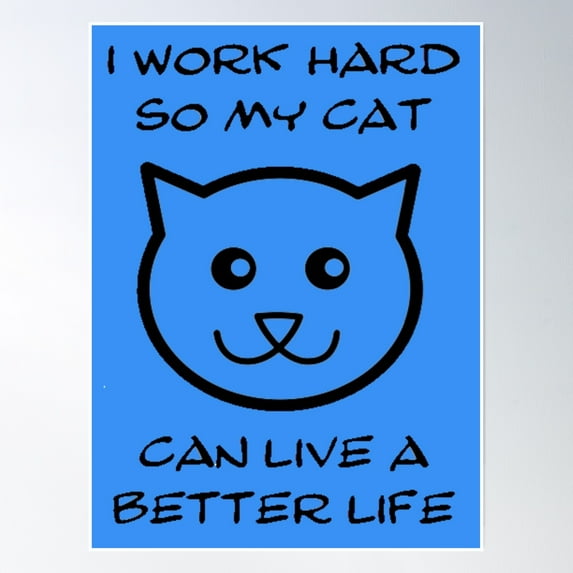 Take Care Of Your Feline Friend Poster Wall Art, Modern Wall Decor, 12x18 UNFRAMED