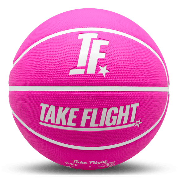 Take Flight Basketball, Womens Size 6 Outdoor/Street (Flamingo Pink)