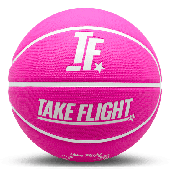 Take Flight Basketball, Youth Size 5 Outdoor/Street (Flamingo Pink)