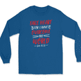 thumbnail image 1 of Take Heart For I Have Overcome World Long Sleeve T-Shirt Christian God Jesus - Royal Blue, 4XL, 1 of 1