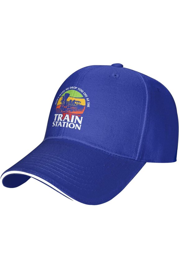 Take Him to The Train Station Funny Baseball Cap Women Cowboy hat Men Hats Sun Hat Dad Hat Trucker hat Black
