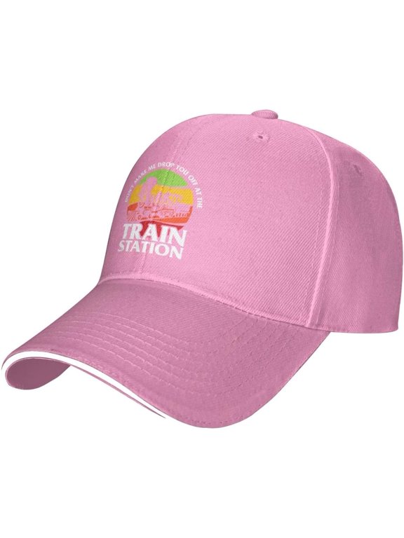 Take Him to The Train Station Funny Baseball Cap Women Cowboy hat Men Hats Sun Hat Dad Hat Trucker hat Black