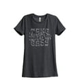 thumbnail image 1 of Take It Easy Women's Fashion Relaxed T-Shirt Tee Charcoal Grey Medium, 1 of 3