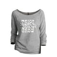 thumbnail image 1 of Take It Easy Women's Fashion Slouchy 3/4 Sleeves Raglan Lightweight Sweatshirt Sport Grey 2X-Large, 1 of 3