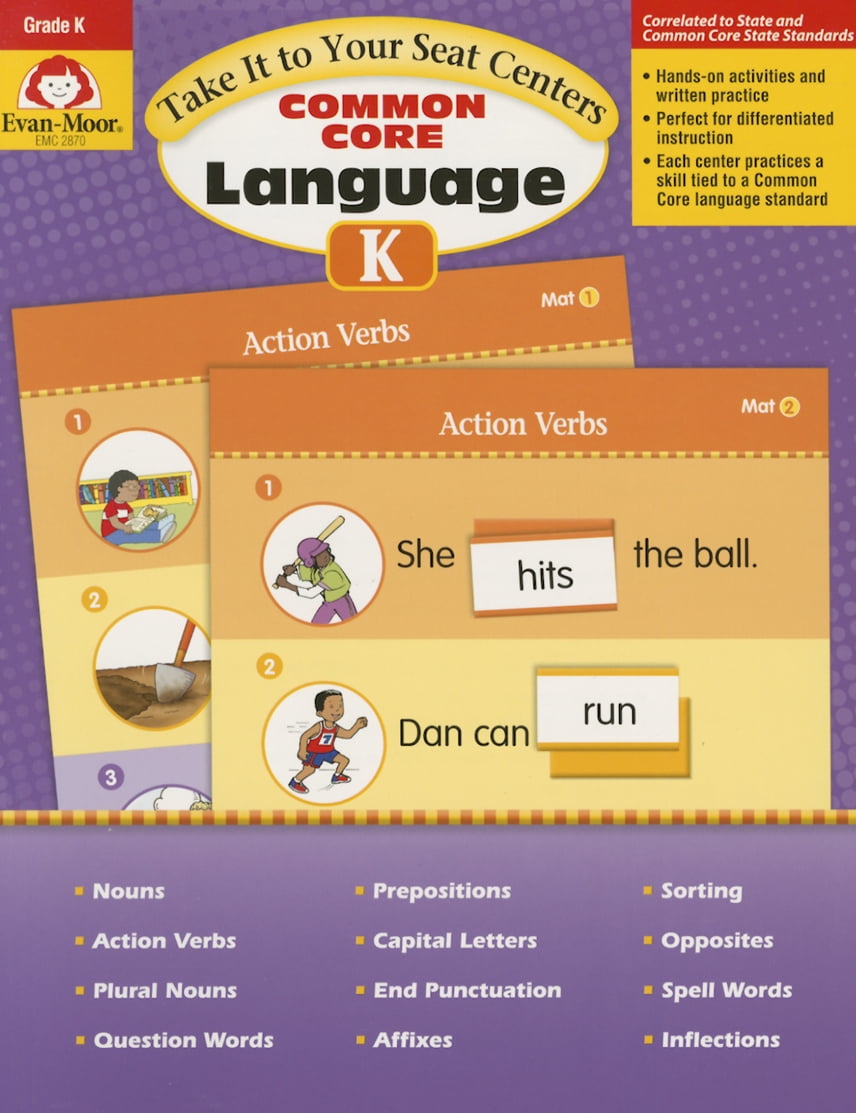 Take It to Your Seat Common Core Language Centers: Take It to Your Seat ...