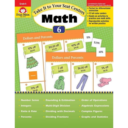 Take It to Your Seat Math Centers: Take It to Your Seat: Math Centers, Grade 6 Teacher Resource (Paperback)