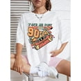 thumbnail image 1 of Take Me Back 90’s Print Womans T-Shirt Machine Washable Vintage T Shirts Streetwear Fashion Soft Tops Design Classic Style Tees, 1 of 1