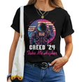 thumbnail image 1 of Take Me Higher 2024 Astronaut Space Theme T-Shirt, Inspirational Sci-Fi Graphic Tee, Futuristic American Space Exploration Shirt for Women, 1 of 3