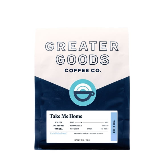 Take Me Home - Costa Rica - Roasted by Greater Goods Coffee Co. - Freshly Ground Coffee - 2lb Bag