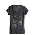 thumbnail image 1 of Take Me Home Country Road Women's Fashion Relaxed V-Neck T-Shirt Tee Charcoal Grey 2X-Large, 1 of 3