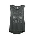 thumbnail image 1 of Take Me Home Country Road Women's Fashion Sleeveless Muscle Workout Yoga Tank Top Charcoal Grey Medium, 1 of 3