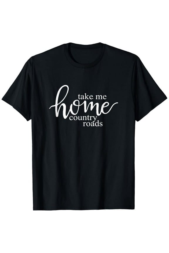 Country Roads Script T-Shirt