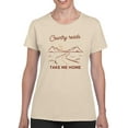 thumbnail image 1 of Take Me Home Quote T-Shirt Women -Smartprints Designs, Female Medium, 1 of 4