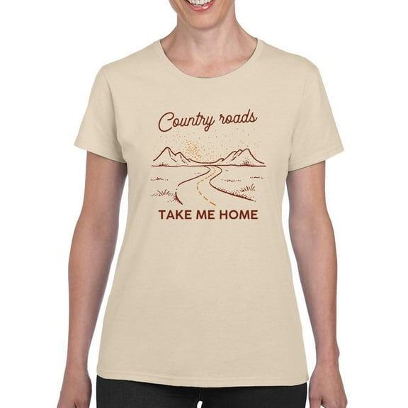 Take Me Home Quote T-Shirt Women -Smartprints Designs, Female Medium