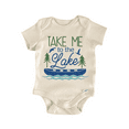 thumbnail image 1 of Take Me Lake Lakehouse Newborn Baby Bodysuit, 1 of 6