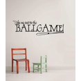 thumbnail image 1 of Take Me Out To The Ball Game Kids Boys Sports Picture Art - Picture Art - Peel & Stick Vinyl Wall Decal Sticker Size : 8 X 28 Inches, 1 of 1