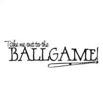 Take Me Out to the Ballgame Vinyl Decal - Large